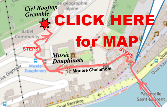 map to restaurant "Ciel Rooftop"